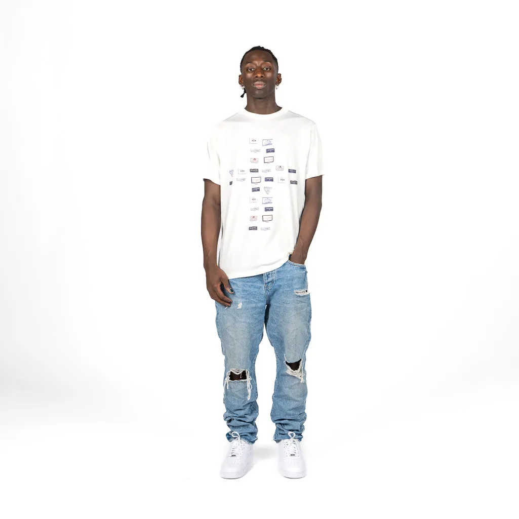 424 Printed Tee - White