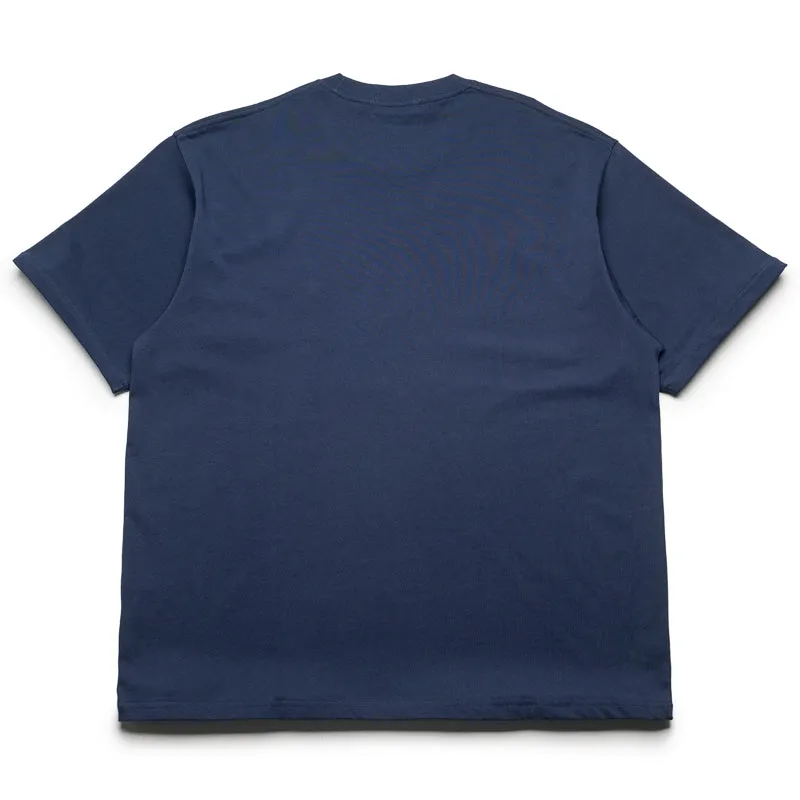 A Bathing Ape Chain Stitch College Tee - Navy
