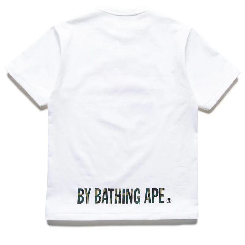 A Bathing Ape Trail Camo Ape Face Sta Tee - White/Green