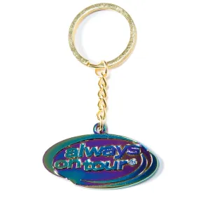 Always On Tour Spinner Keychain - Iridescent