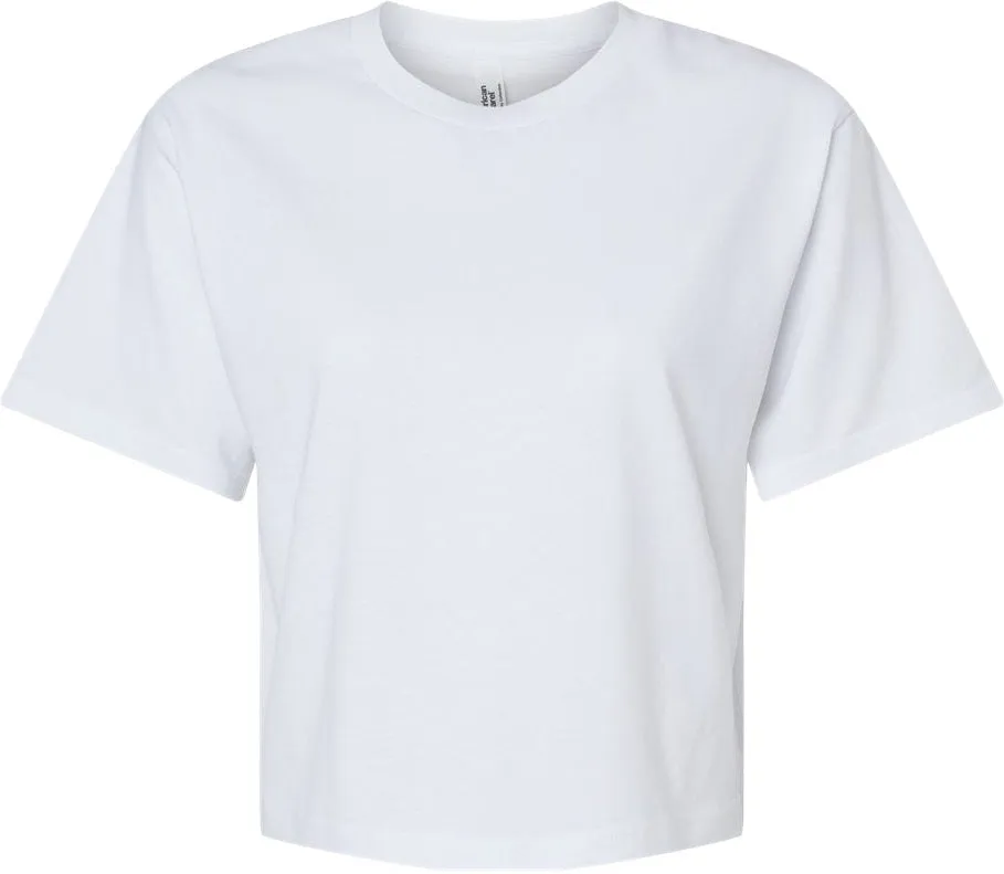 American Apparel Ladies Fine Jersey Boxy Tee