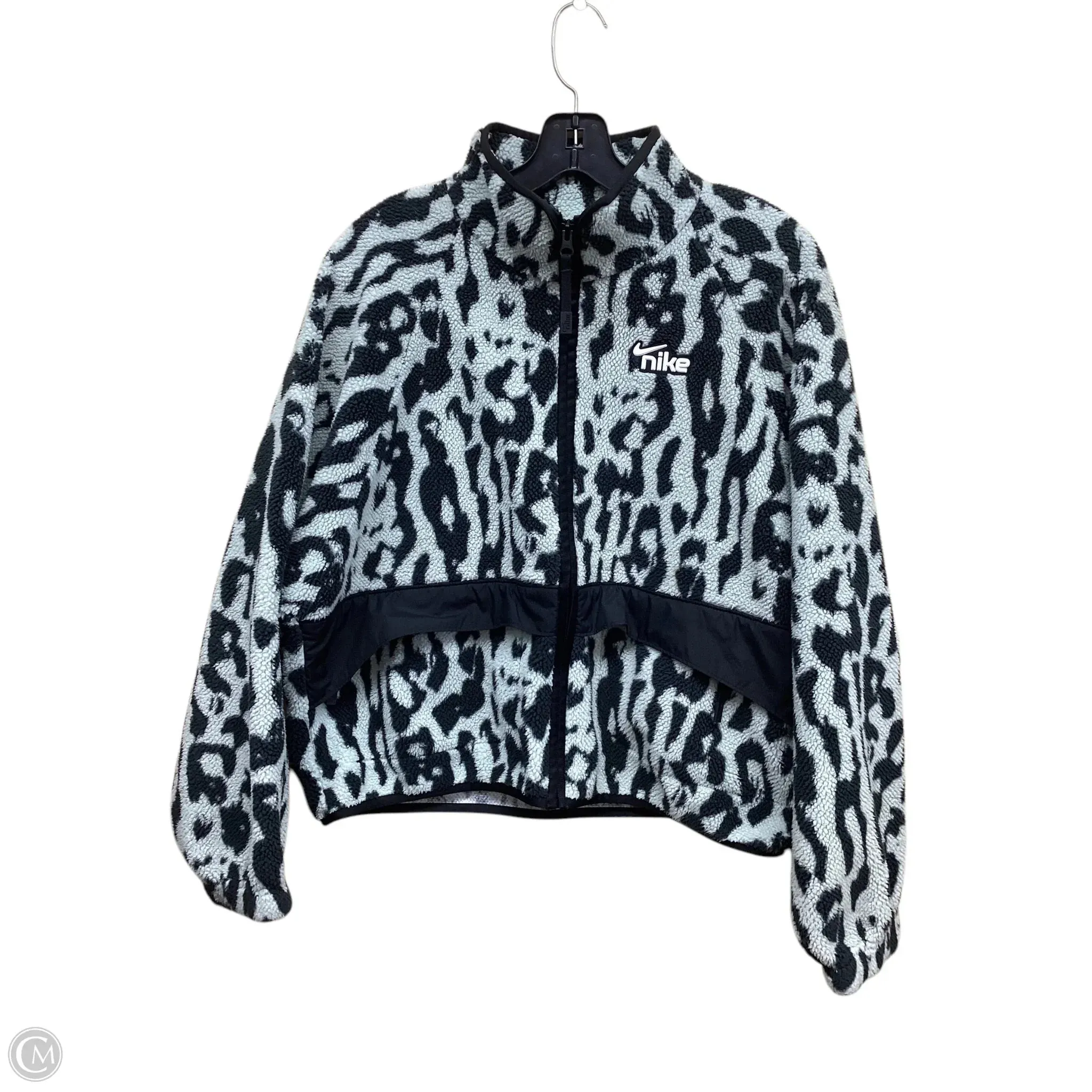 Athletic Jacket By Nike Apparel In Animal Print, Size: S