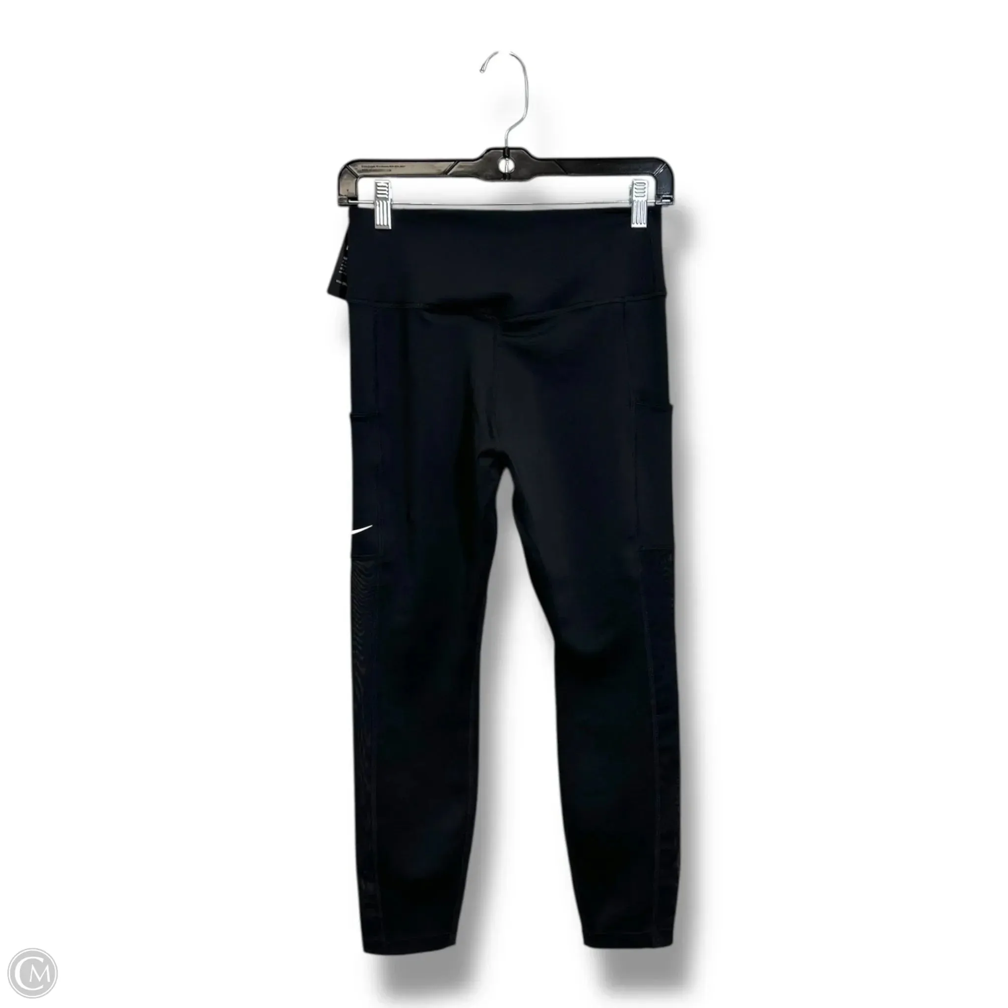 Athletic Leggings By Nike Apparel In Black, Size: M