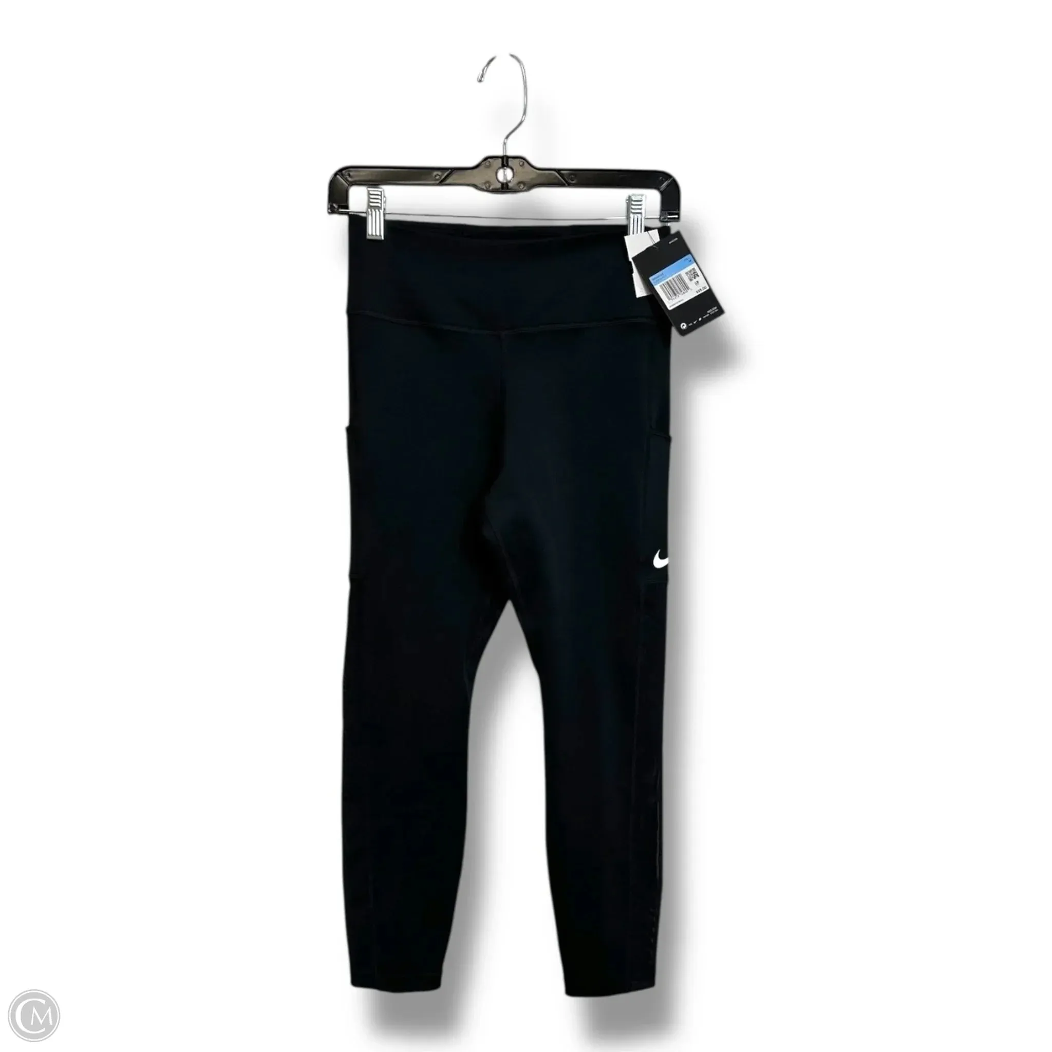 Athletic Leggings By Nike Apparel In Black, Size: M