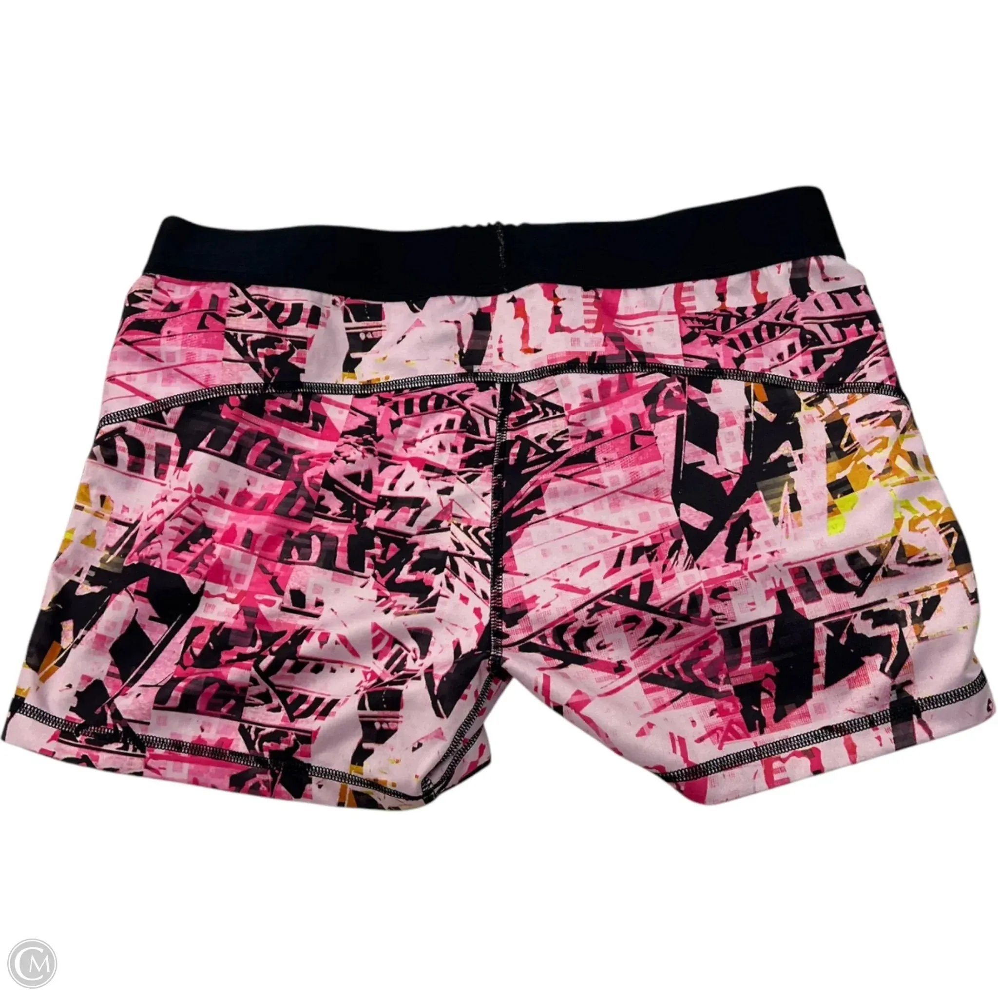 Athletic Shorts By Nike Apparel In Black & Pink, Size: L