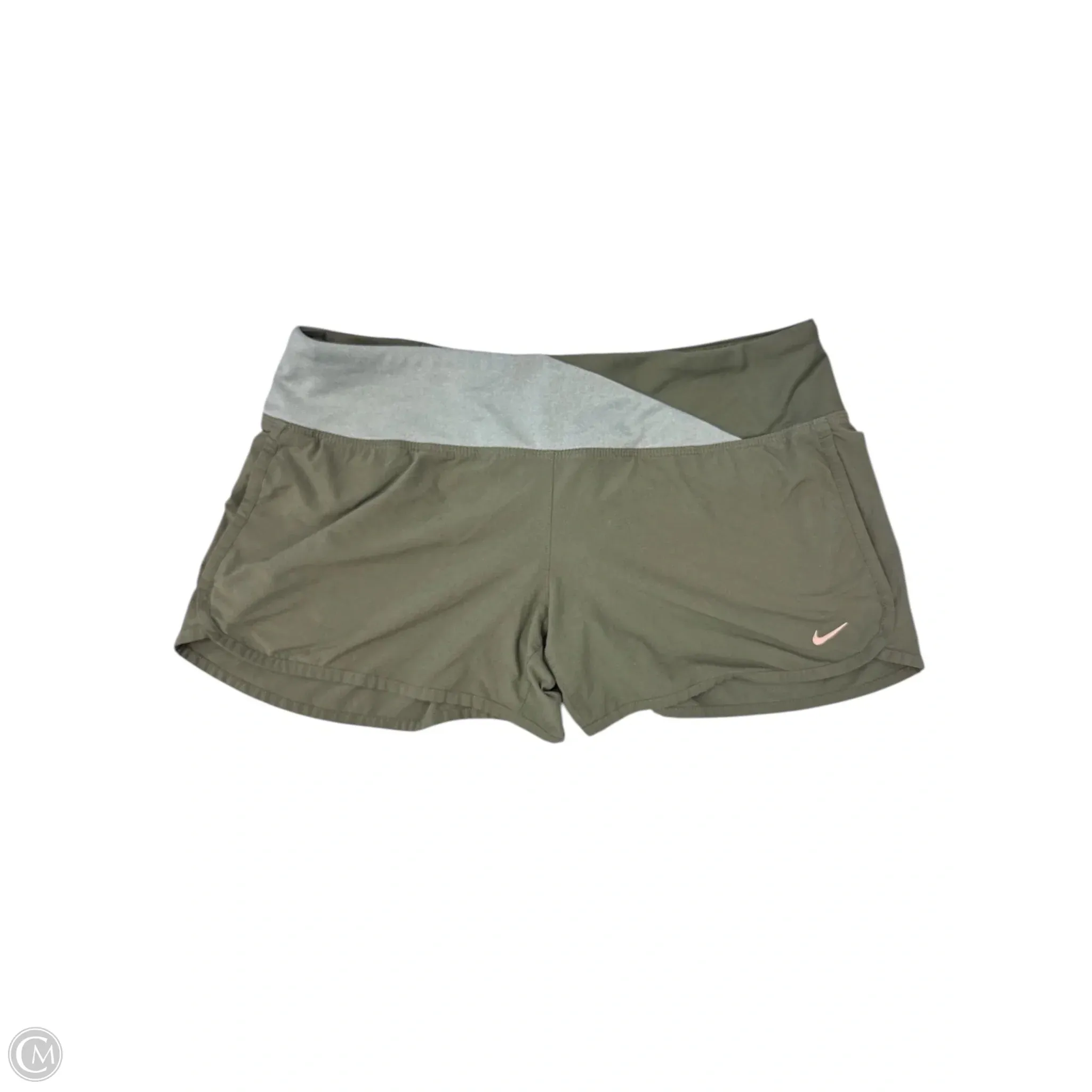 Athletic Shorts By Nike Apparel In Green, Size: M