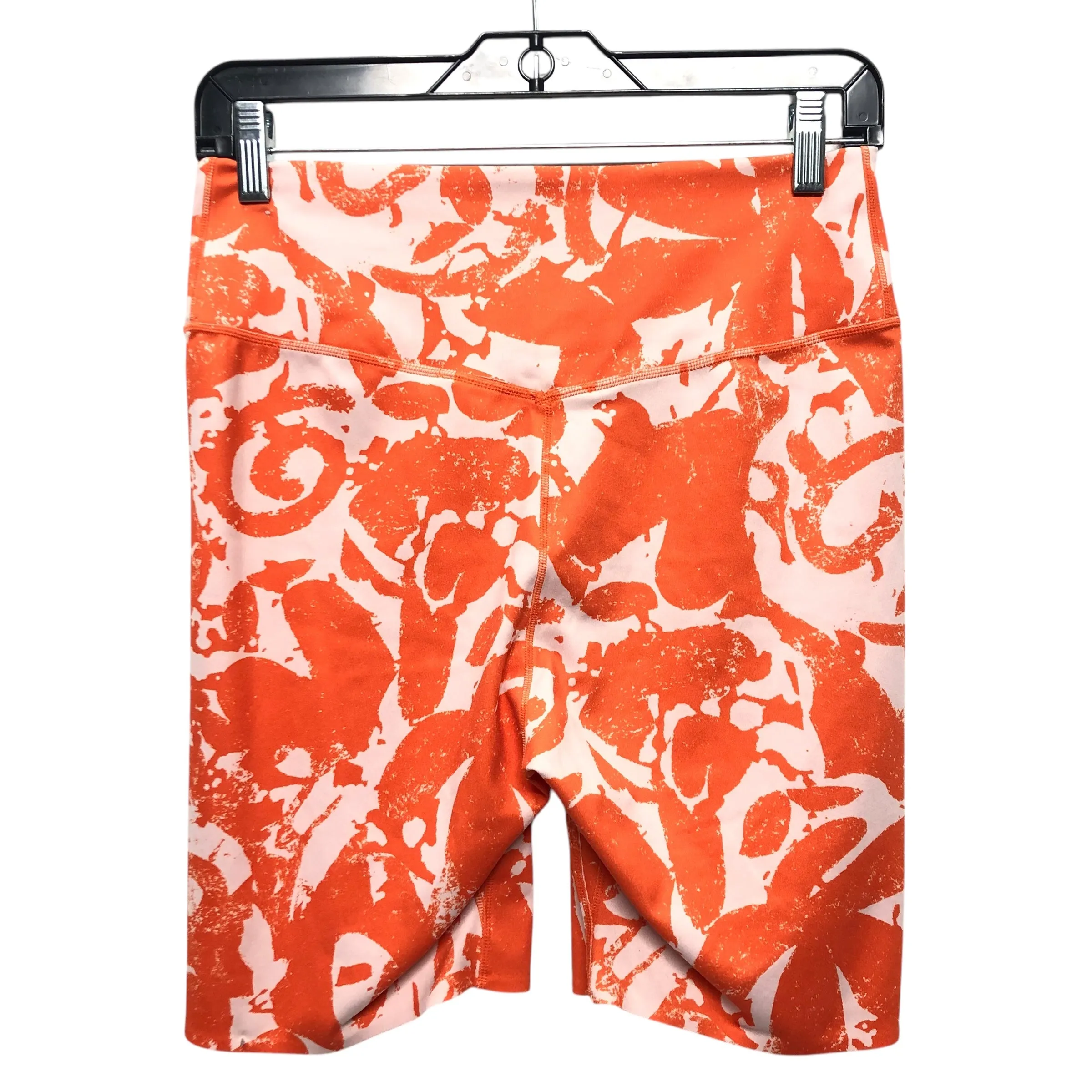 Athletic Shorts By Nike Apparel In Orange & White, Size:M