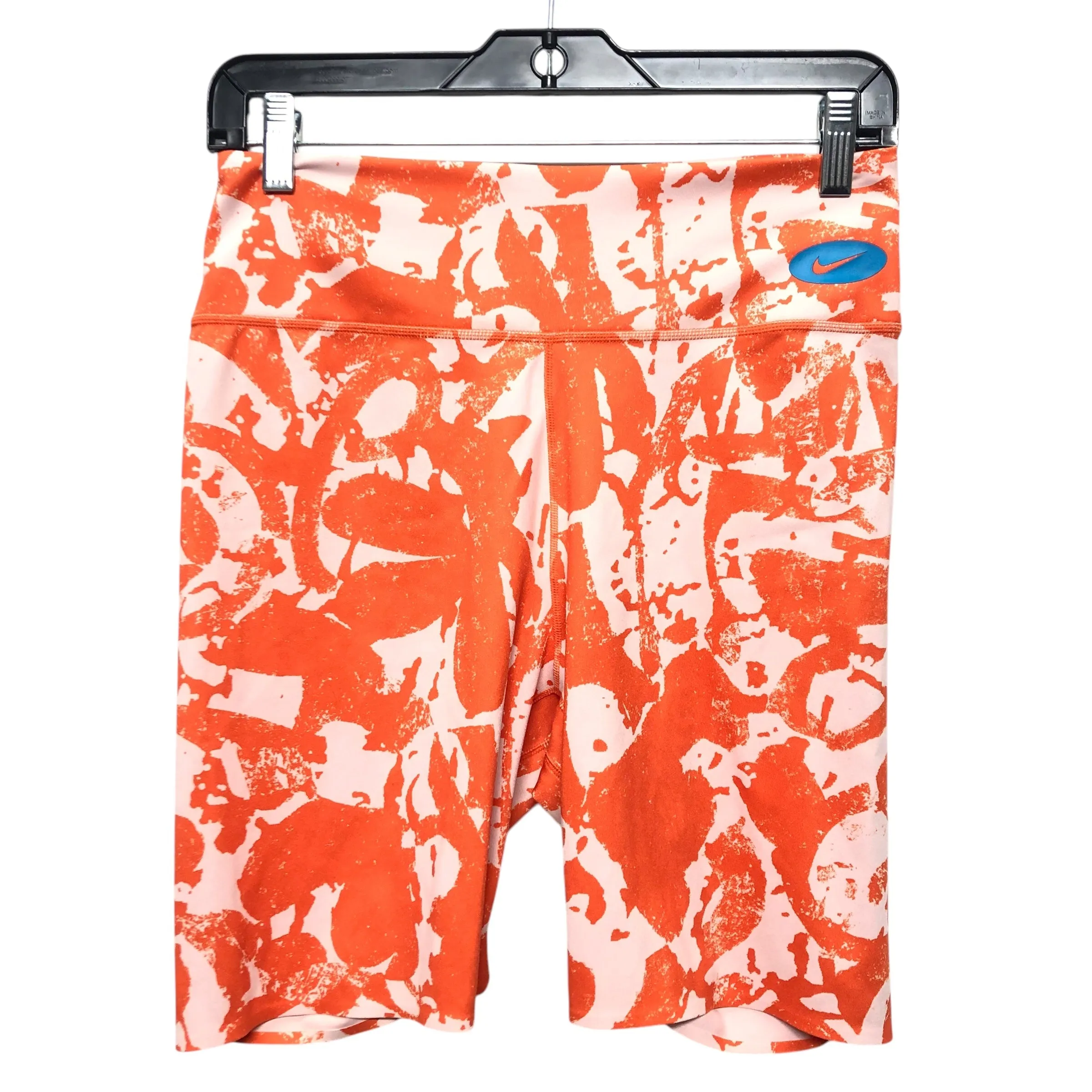 Athletic Shorts By Nike Apparel In Orange & White, Size:M