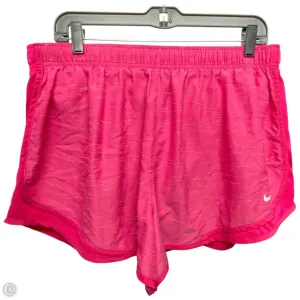 Athletic Shorts By Nike Apparel In Pink, Size: 1x