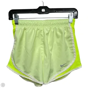 Athletic Shorts By Nike Apparel In White & Yellow, Size: Xs