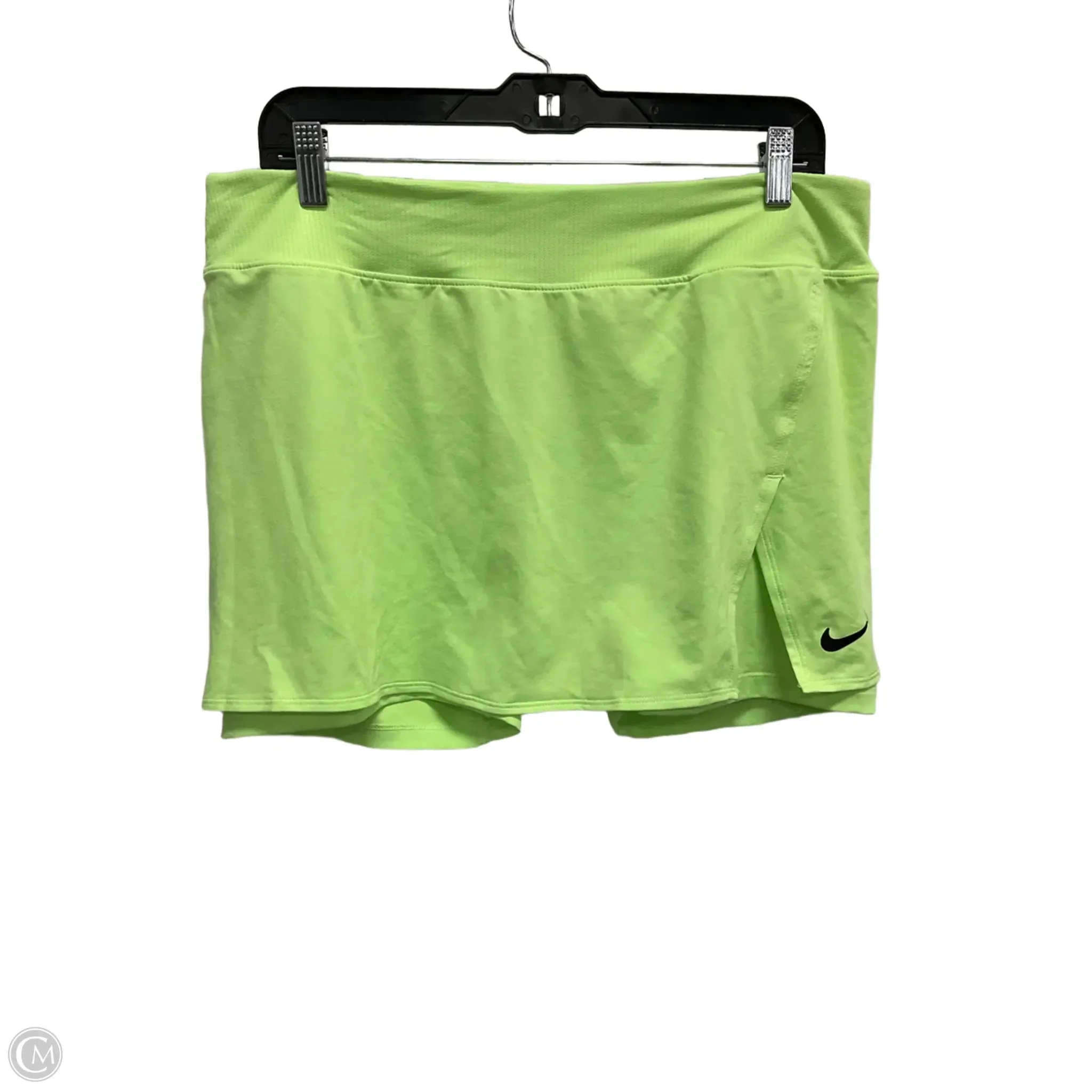 Athletic Skort By Nike Apparel In Green, Size: Xl