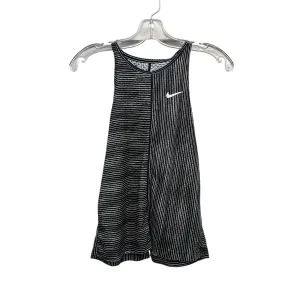 Athletic Tank Top By Nike Apparel In Black & White, Size:S