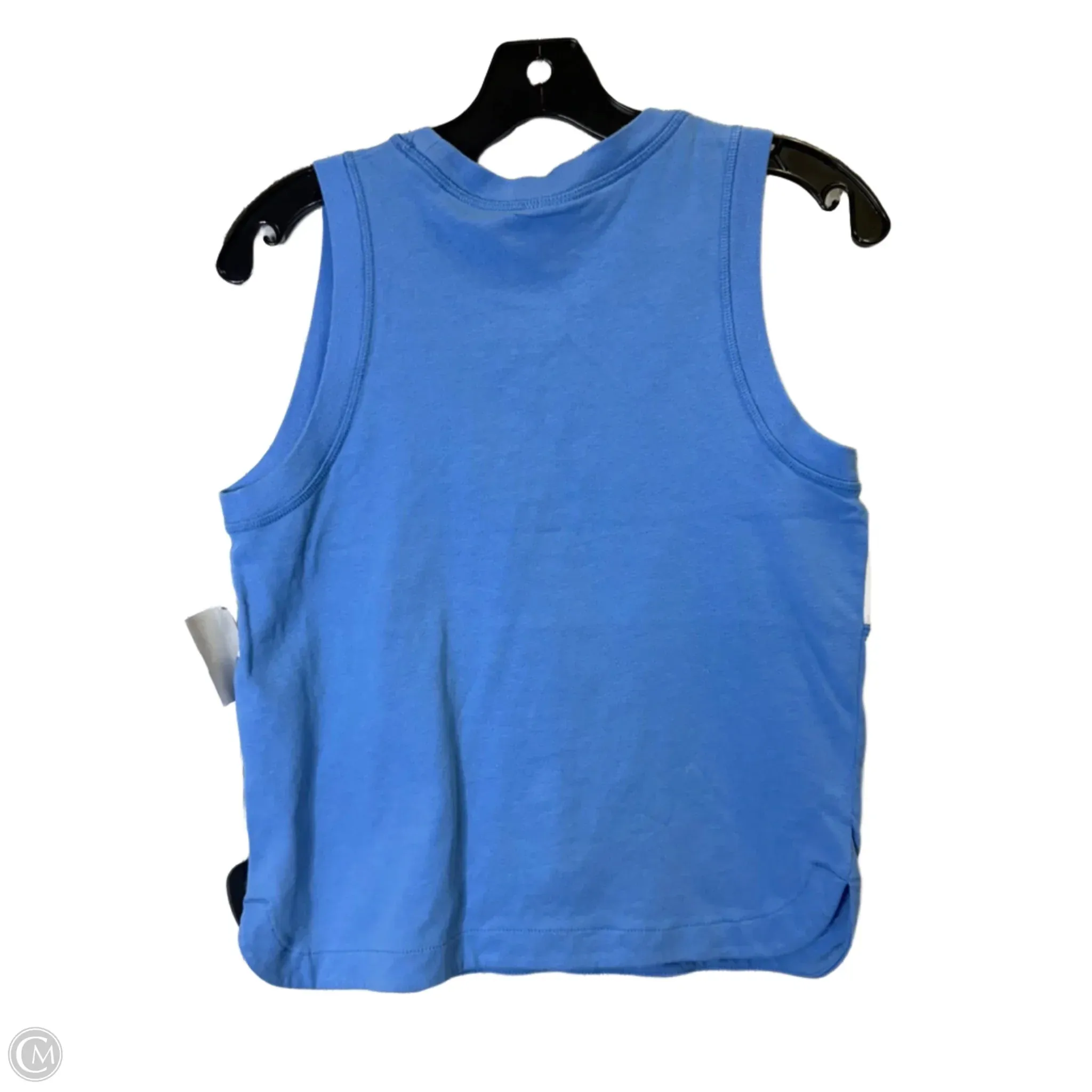 Athletic Tank Top By Nike Apparel In Blue & White, Size: Xs