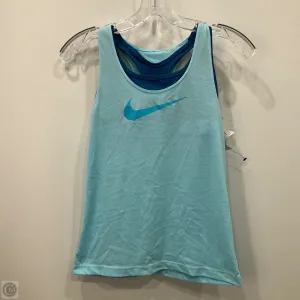 Athletic Tank Top By Nike Apparel In Blue, Size: M