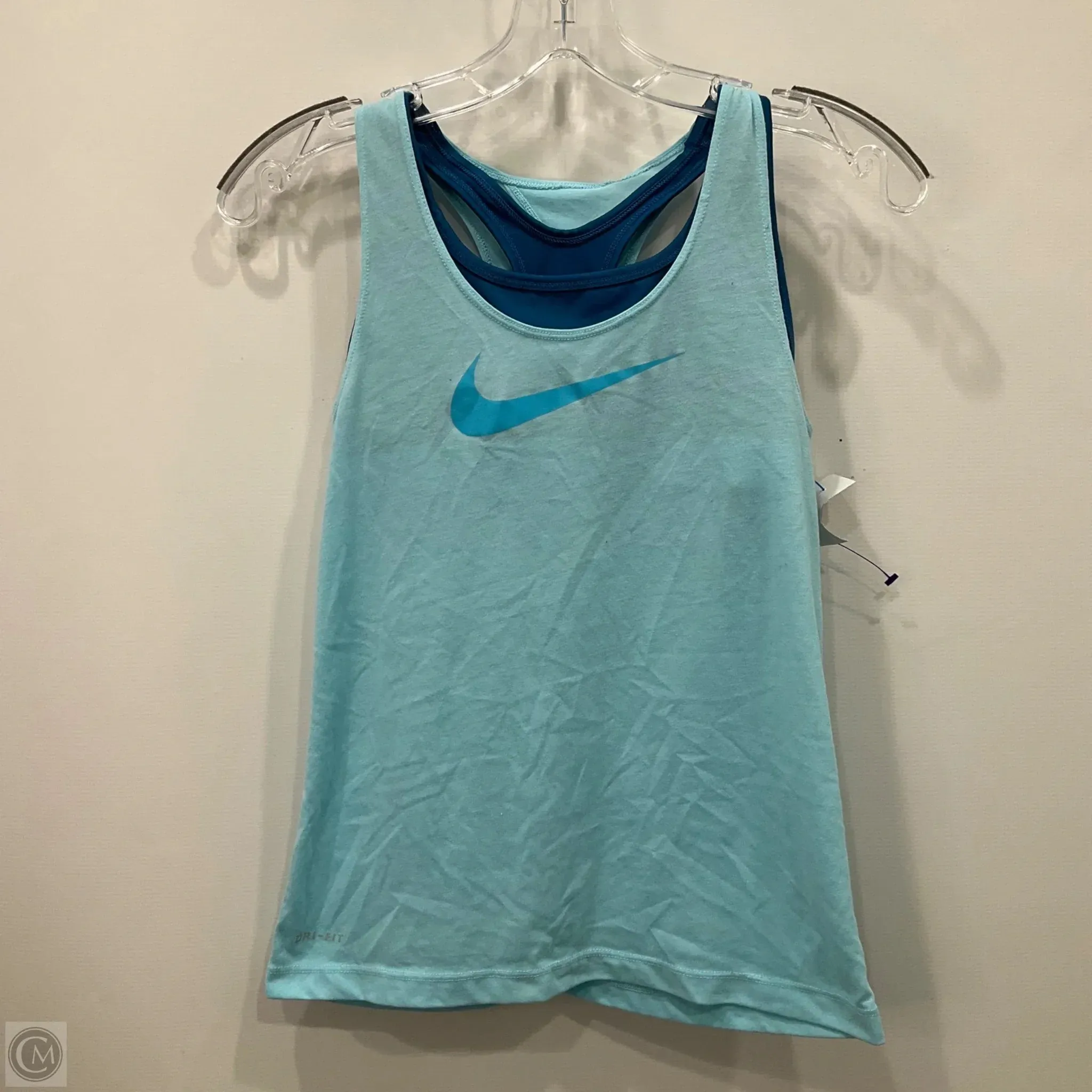 Athletic Tank Top By Nike Apparel In Blue, Size: M