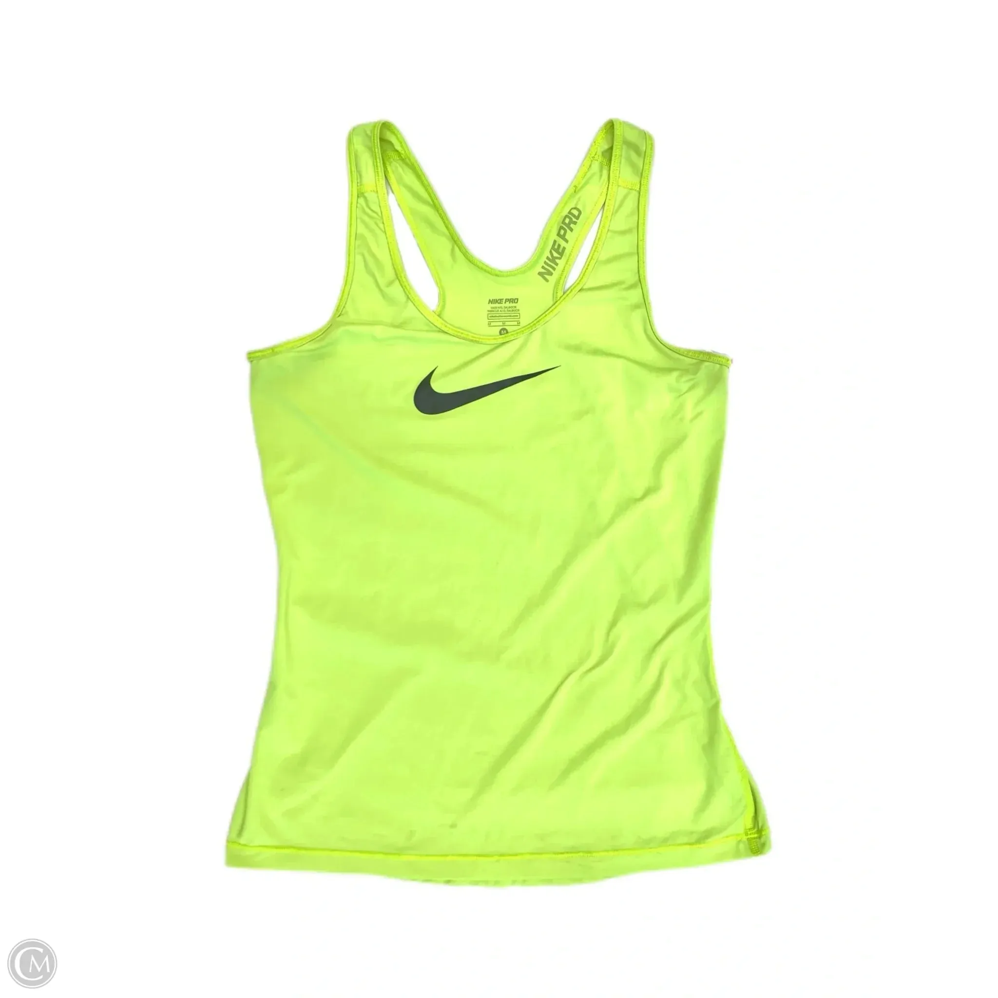Athletic Tank Top By Nike Apparel In Green, Size: M