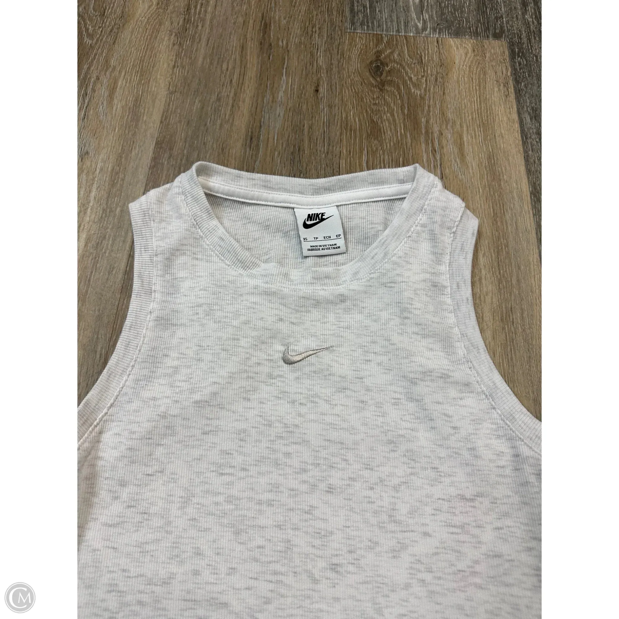 Athletic Tank Top By Nike Apparel In Grey, Size: Xs