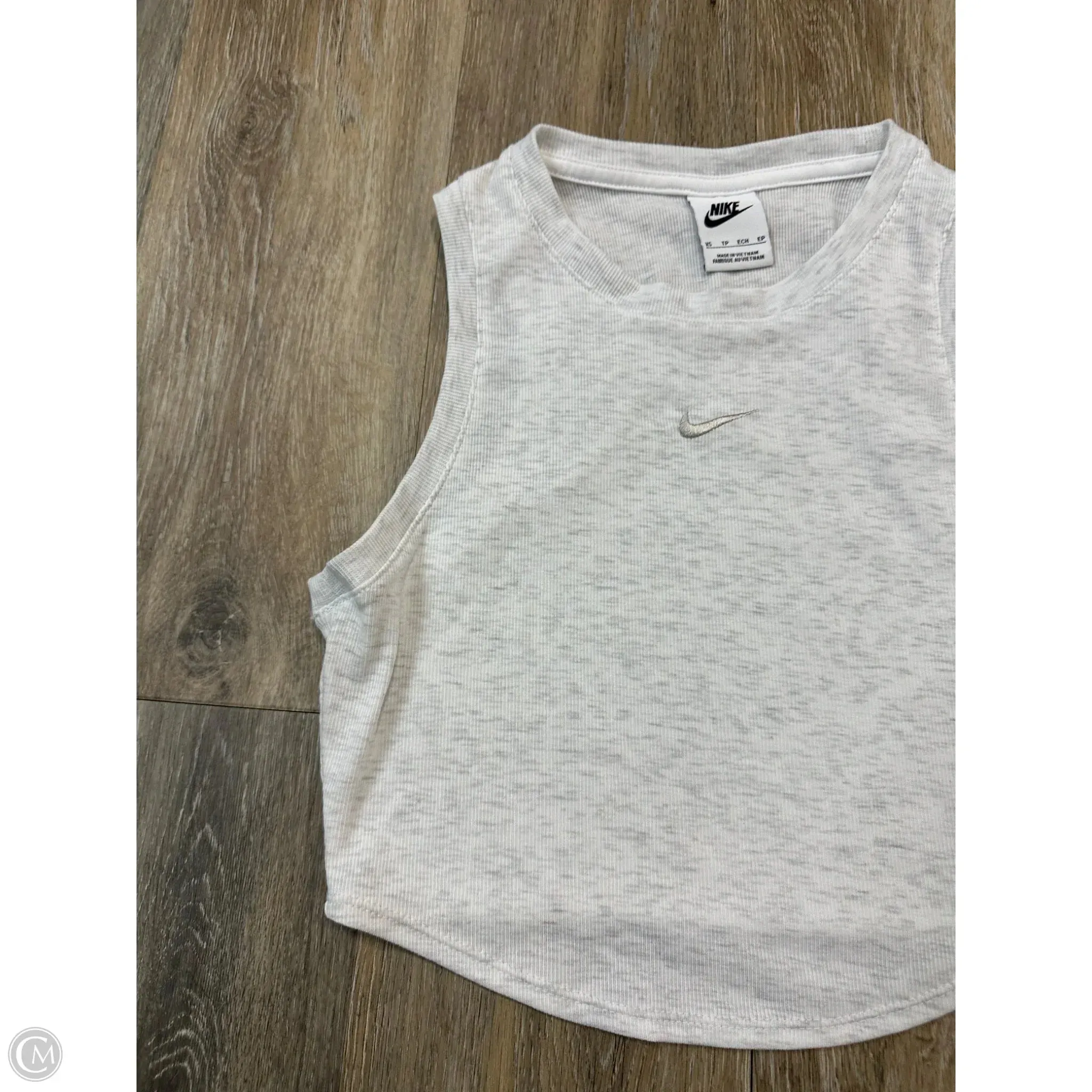 Athletic Tank Top By Nike Apparel In Grey, Size: Xs