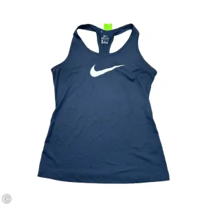 Athletic Tank Top By Nike Apparel In Navy, Size: M