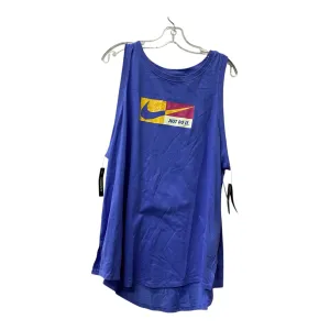 Athletic Tank Top By Nike Apparel In Purple, Size:1X