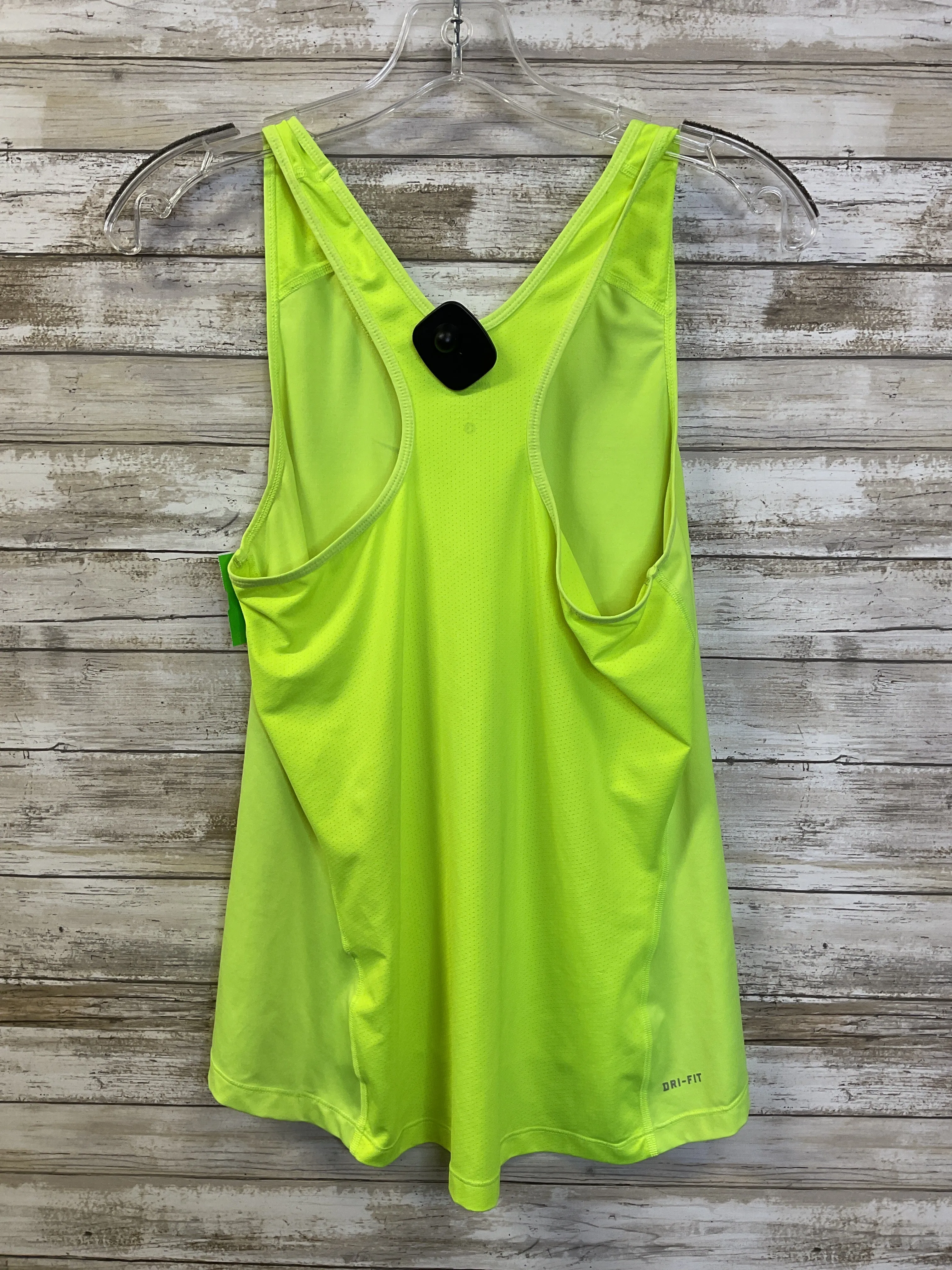 Athletic Tank Top By Nike Apparel In Yellow, Size:L