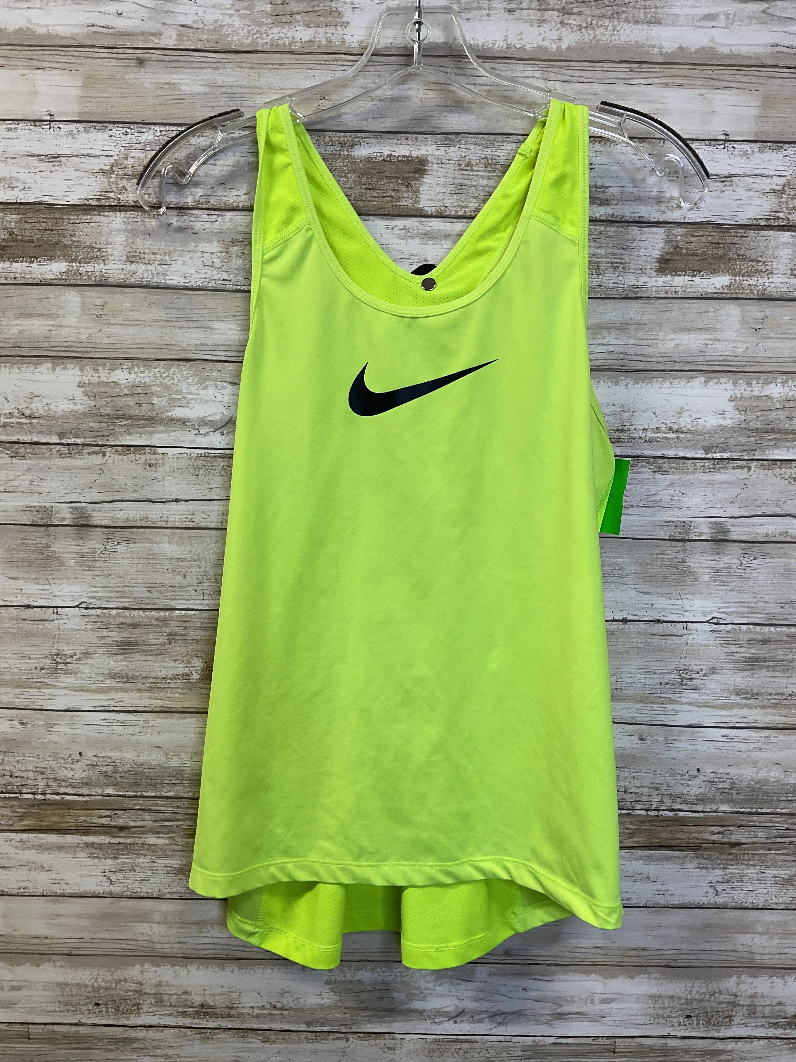 Athletic Tank Top By Nike Apparel In Yellow, Size:L