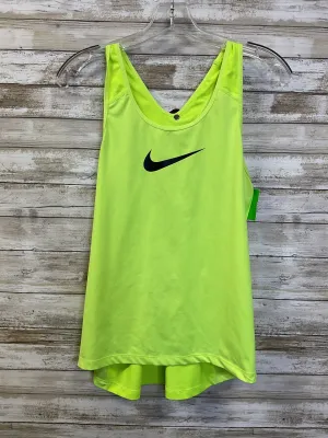 Athletic Tank Top By Nike Apparel In Yellow, Size:L