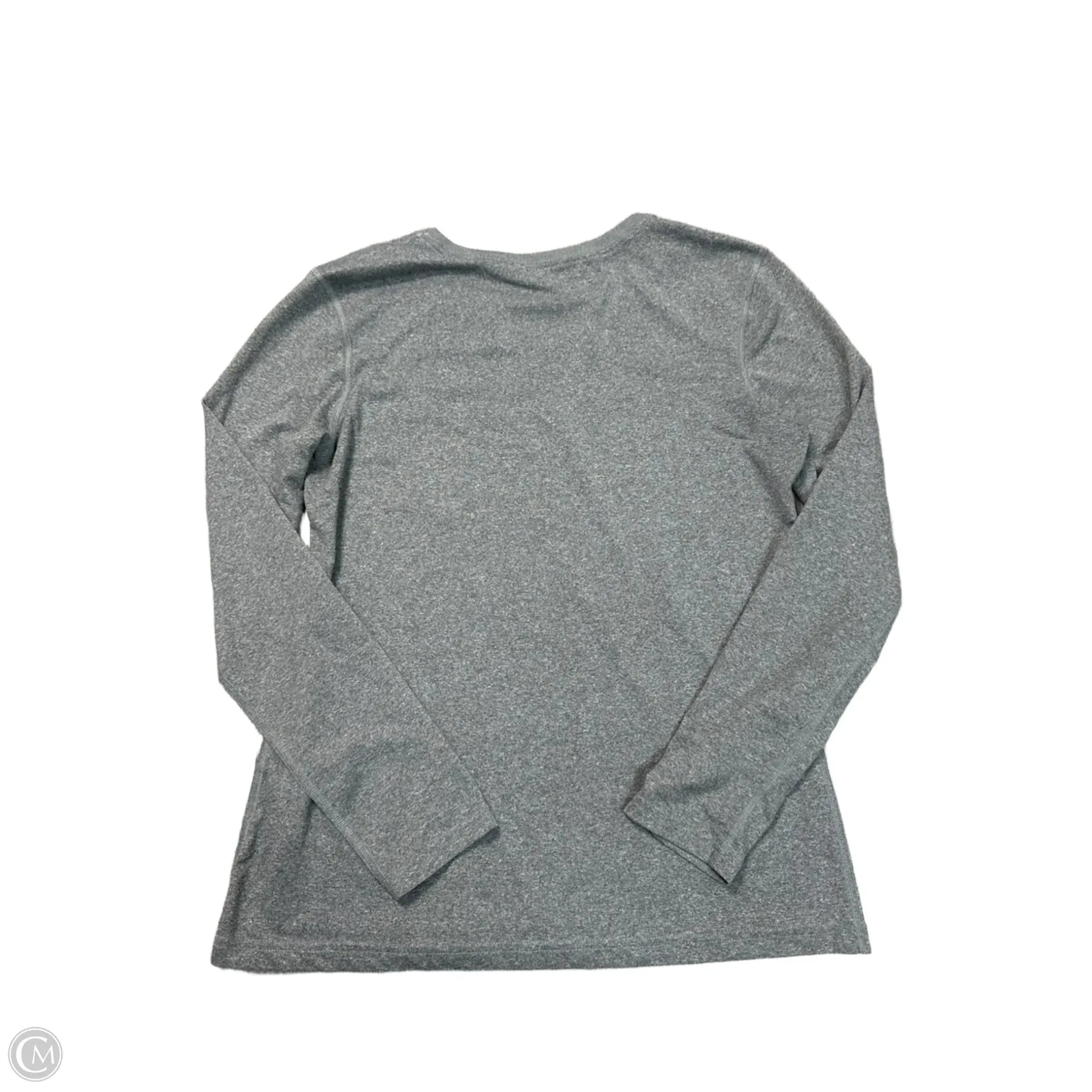 Athletic Top Long Sleeve Crewneck By Nike Apparel In Grey, Size: M