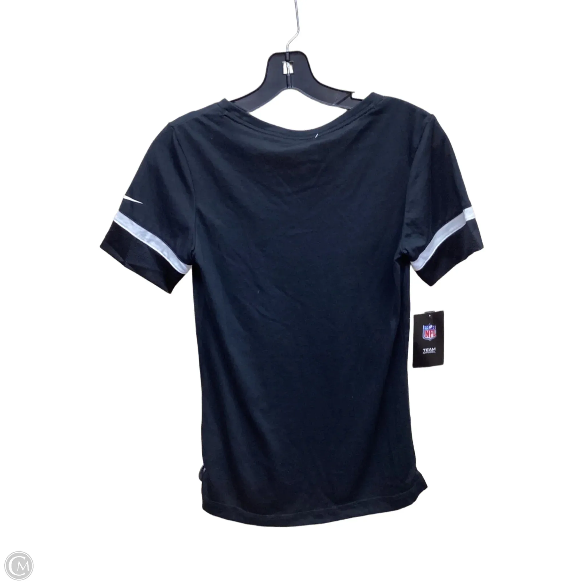Athletic Top Short Sleeve By Nike Apparel In Black, Size: S