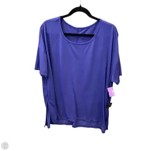 Athletic Top Short Sleeve By Nike Apparel In Blue, Size: 2x