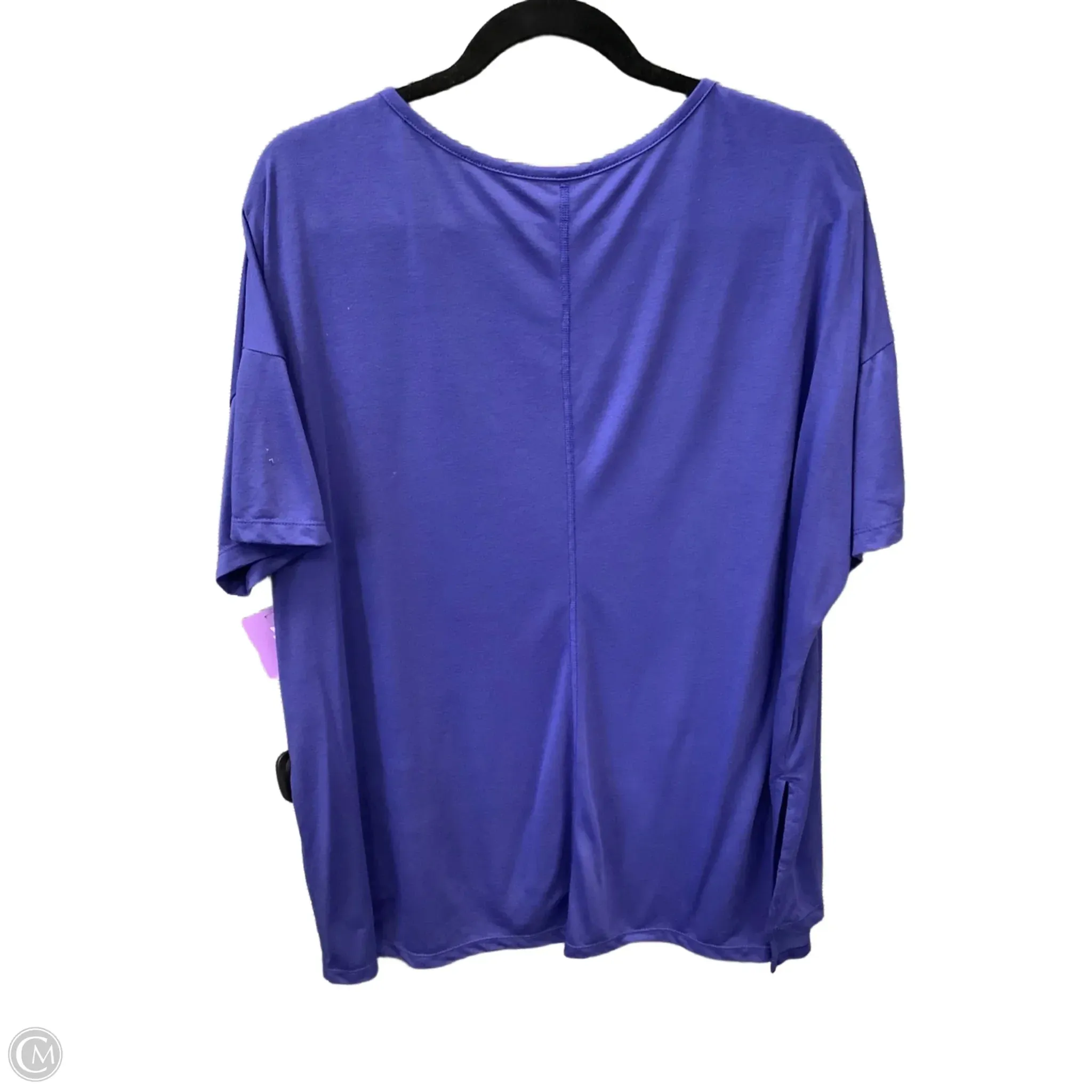 Athletic Top Short Sleeve By Nike Apparel In Blue, Size: 2x
