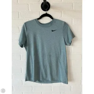 Athletic Top Short Sleeve By Nike Apparel In Blue, Size: M