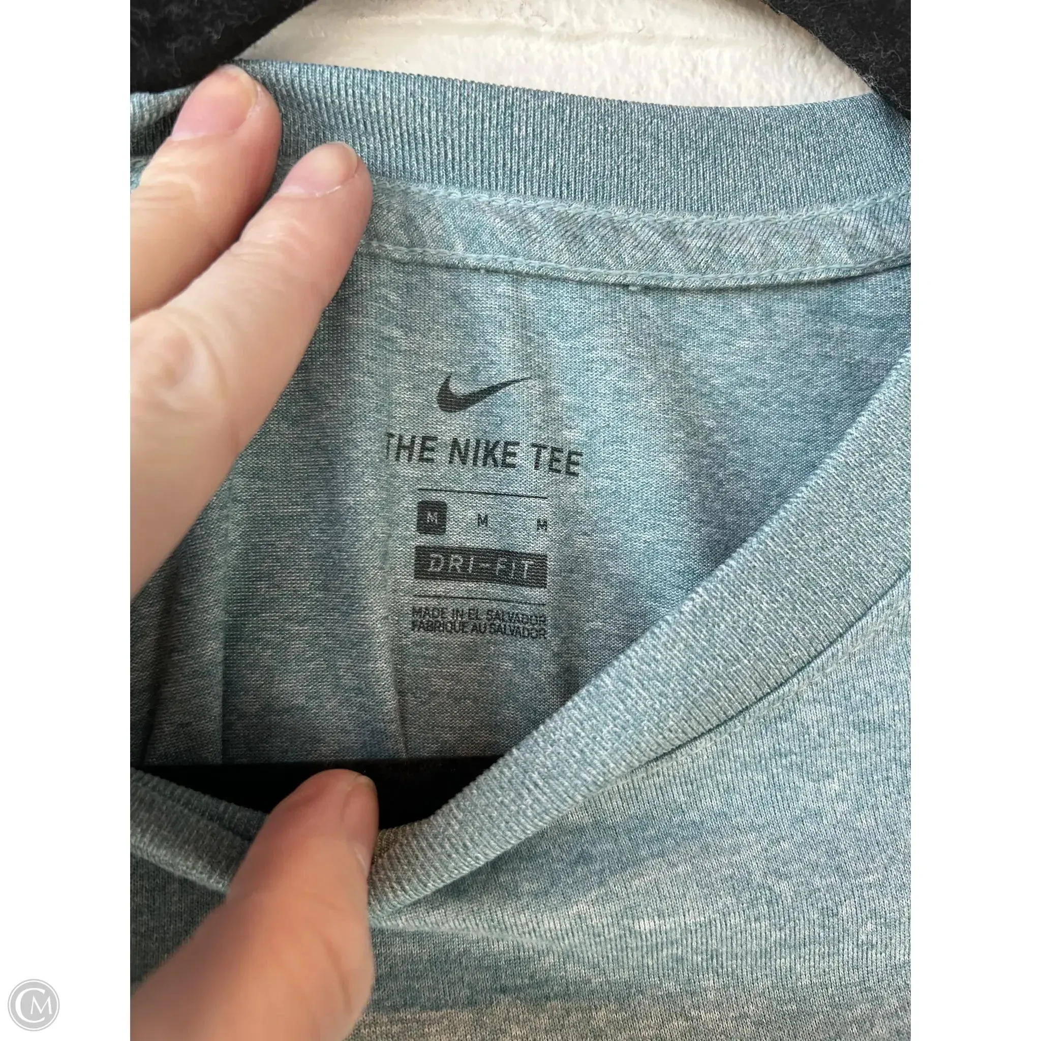 Athletic Top Short Sleeve By Nike Apparel In Blue, Size: M