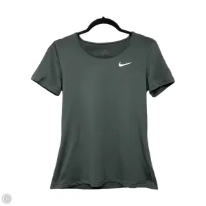 Athletic Top Short Sleeve By Nike Apparel In Grey, Size: S