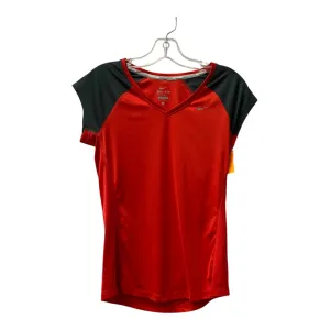Athletic Top Ss By Nike Apparel In Red, Size:S