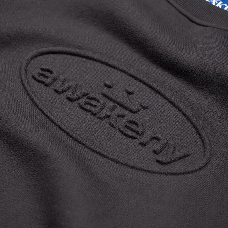 Awake NY Debossed Crewneck - Black