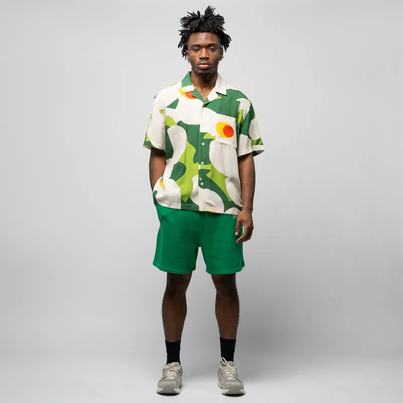Awake NY Spire Logo Embroidered Sweatshorts - Green
