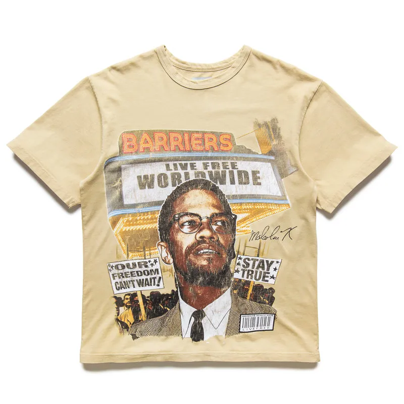 Barriers Worldwide Malcolm X Tee - Cream