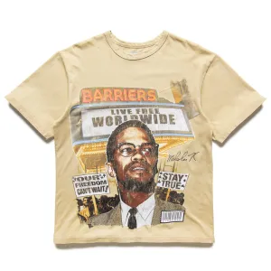 Barriers Worldwide Malcolm X Tee - Cream