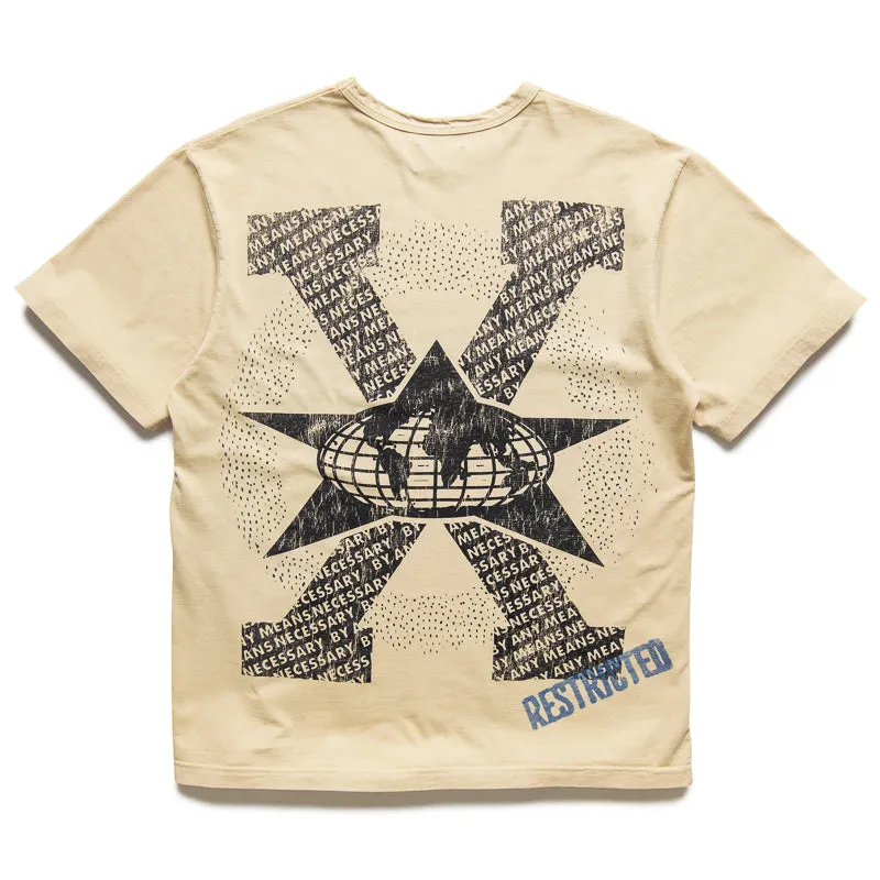 Barriers Worldwide Malcolm X Tee - Cream