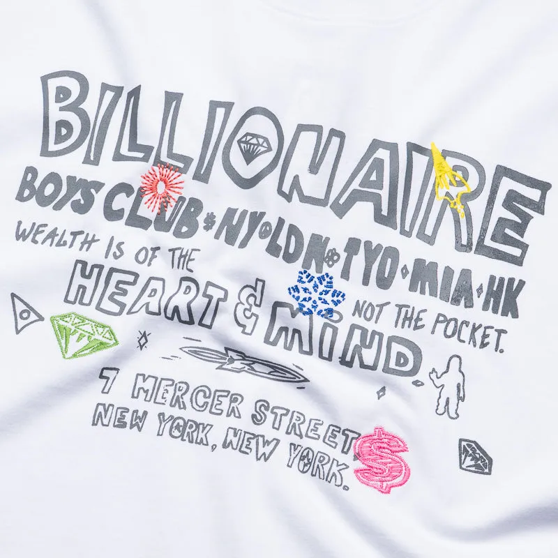Billionaire Boys Club Satellites Knit Tee - White