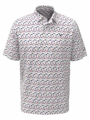 Boys Americana Print Polo Callaway Apparel