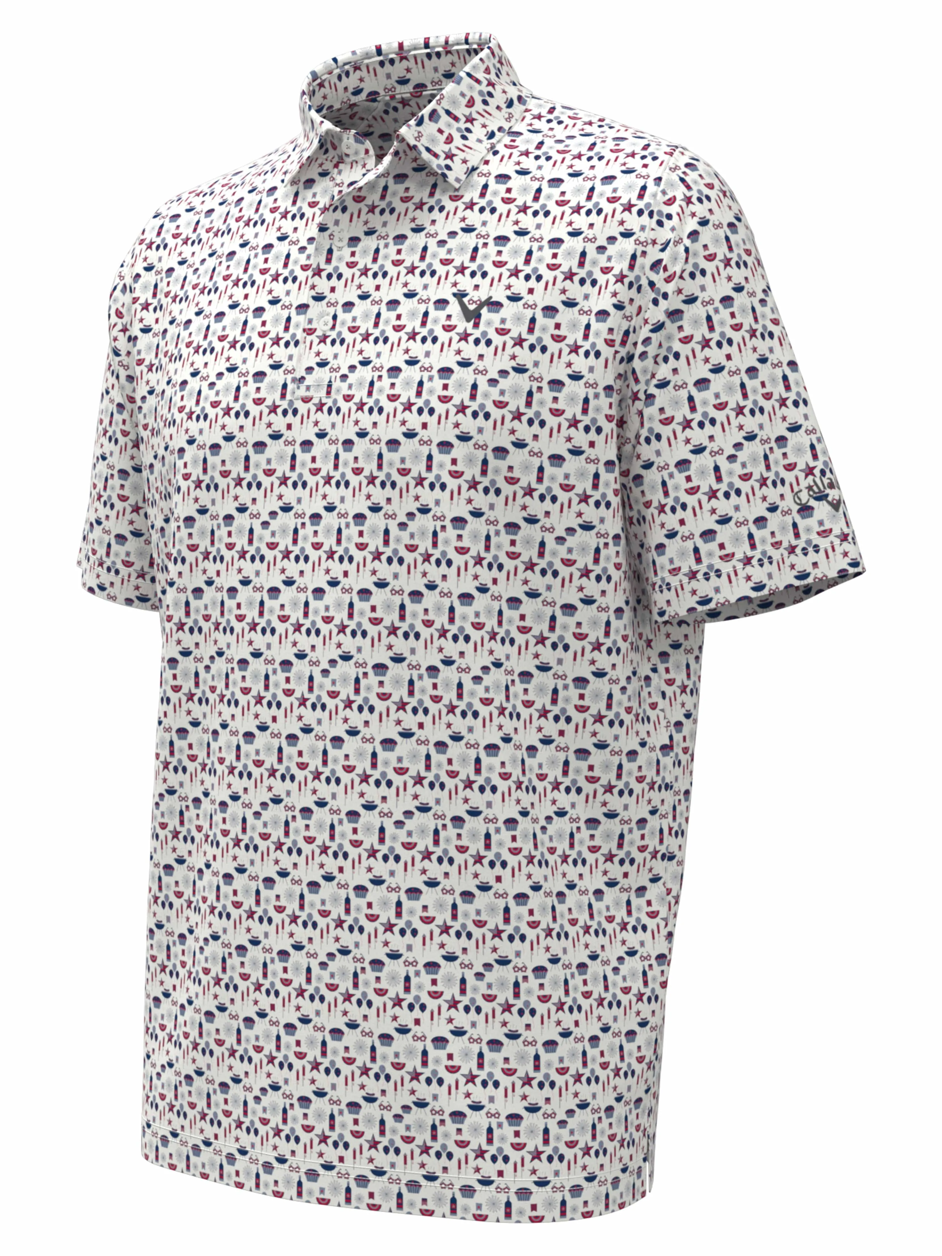 Boys Americana Print Polo Callaway Apparel