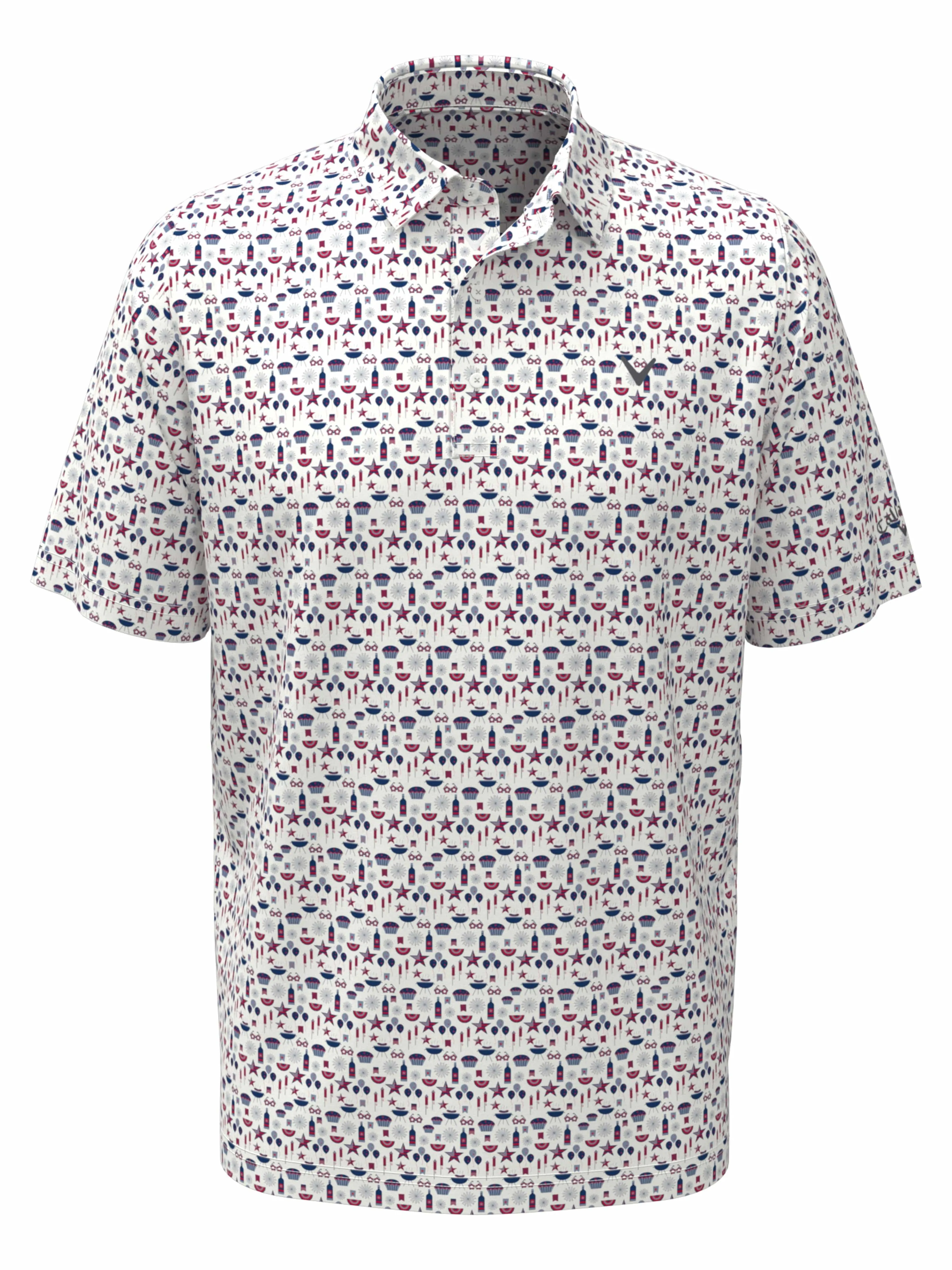 Boys Americana Print Polo Callaway Apparel