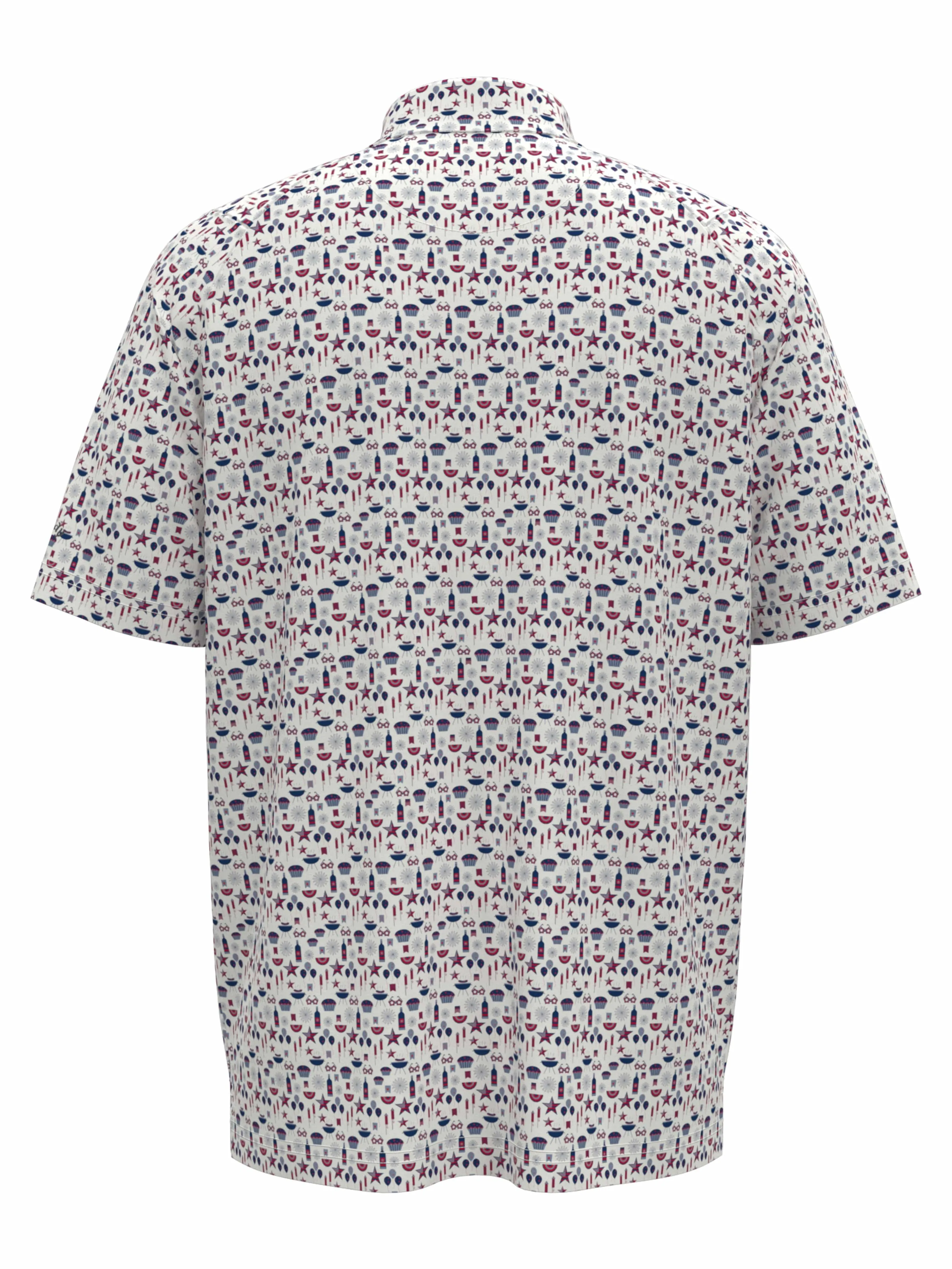 Boys Americana Print Polo Callaway Apparel