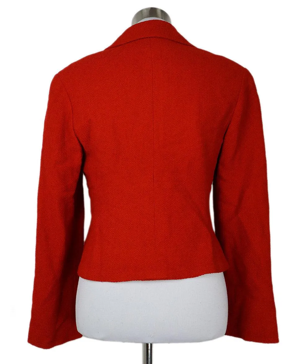 Chanel Fall 1998 Red Wool Blazer sz 6