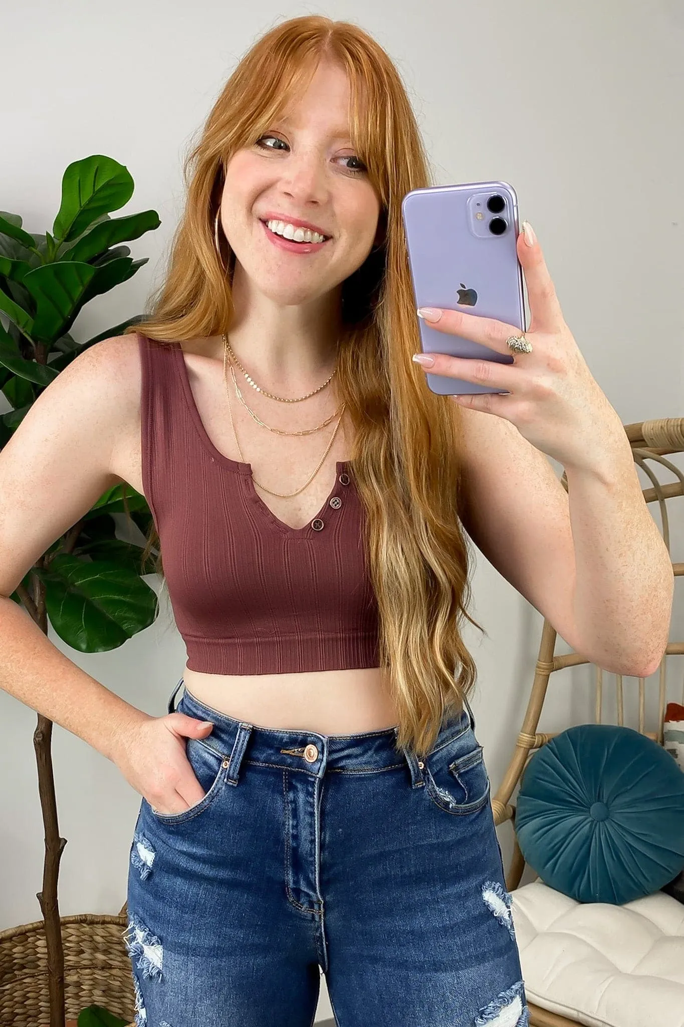 Day Dream Henley Brami Top - FINAL SALE