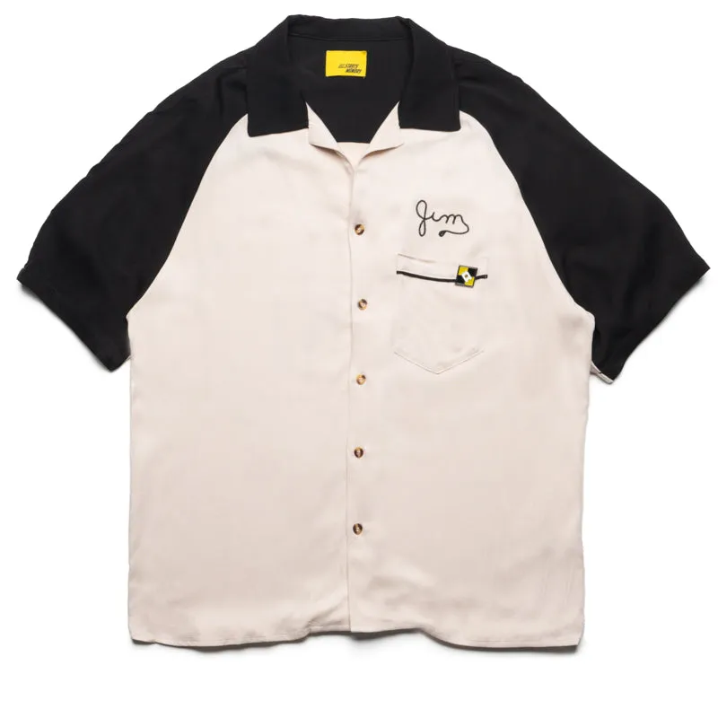 Diet Starts Monday Jim Button Up Shirt - Beige/Black