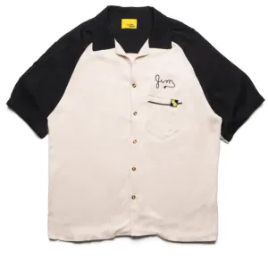 Diet Starts Monday Jim Button Up Shirt - Beige/Black