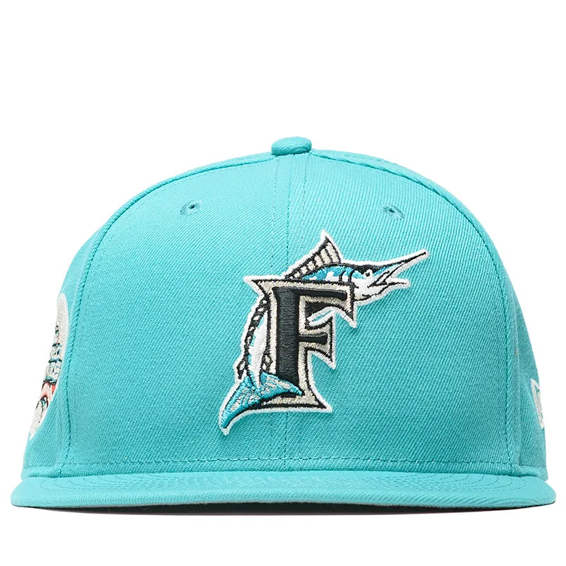 Diet Starts Monday x New Era Florida Marlins 59FIFTY Fitted Hat - Teal